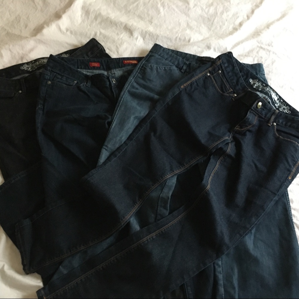 Express Jeans Lot 4 jeans total size 6s